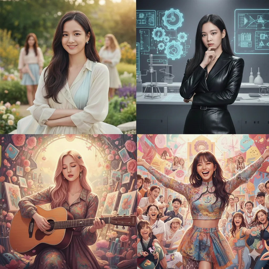 تایپ mbti بلک پینک- طراحی شده توسط هوش مصنوعی نانو بنانا پرو